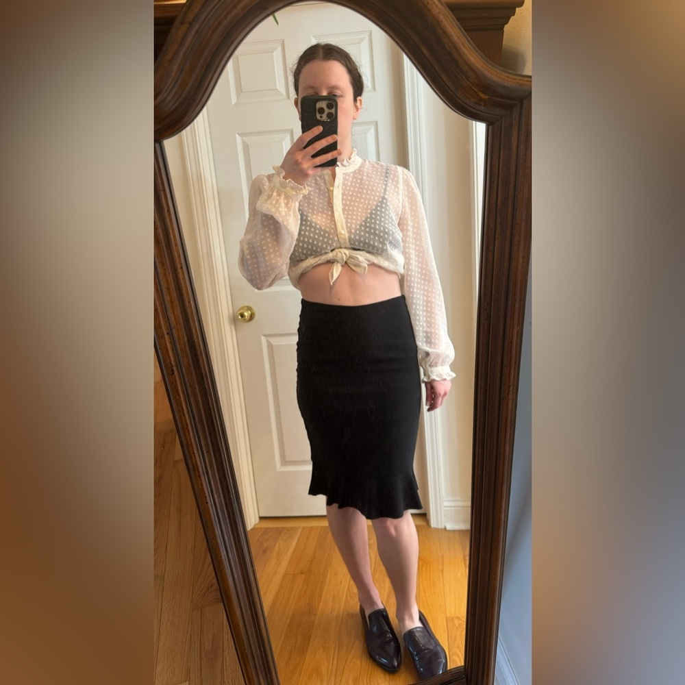 *3 for $9* Vintage Ruffle Pencil Midi
